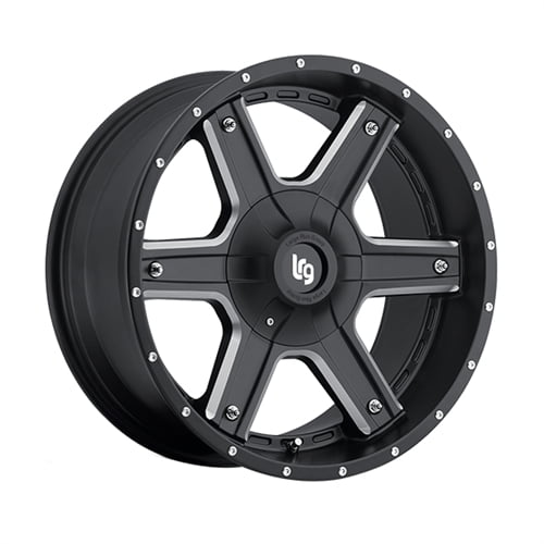 LRG Rims 20x9 6x5.5/135 5in BS 0mm offset Black/Milled 10129039900