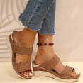 thumbnail image 6 of WIZUTIZ Womens Shower Shoes Athletic Comfort Slide Sandals Women Summer High Heel Slippers Wedge Sandals Slides BOHO Knitted Beach Slides Outdoor Breathable Shower Shoes for Older Women Gifts for Her, 6 of 6