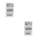 thumbnail image 2 of 1 Juego de prensa de punta francesa en las uñas, extensión de gradiente, uñas artificiales extralargas, cubierta completa desmontable, tipo de tipo 6 Pegamento 2g, gelatina 24 piezas 2piezas Seitruly  CBP262562, 2 of 5