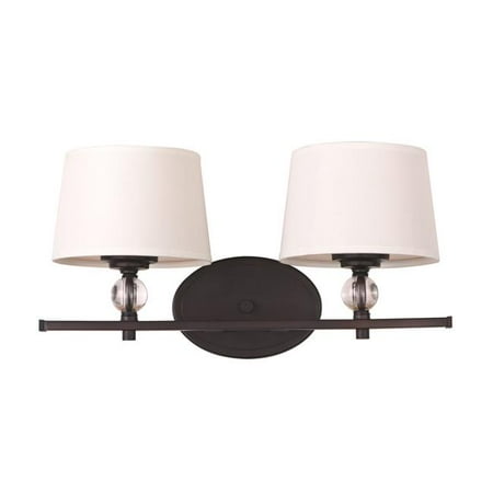 

8.25 x 16.75 in. Rondo 2-Light Bath Vanity Oil Rubbed Bronze
