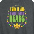 thumbnail image 3 of Instant Message - I Did It All For The Beads - Women's Racerback Tank Top, 3 of 6