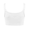 thumbnail image 4 of Razzly Seamless Bras Comfortable Women’s Shaping Tops Front Closure Non Wired Strap Bra For All Day Support And Style Bras for Women,Sports Bras for Women Sports Bras for Women Bralettes(White,XL), 4 of 6