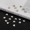 thumbnail image 5 of Resistant Original color Heart Charms 304 Stainless Steel Pendants Chain Extender Drop 6x5x0.9mm Hole: 1mm, 5 of 6