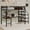Black, variant on UIOWIO Twin Loft Bed with L-Shaped Desk & Large Storage, Space-Saving Loft Bed Frame with Stairs & Continuous Guard Railing, White