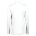thumbnail image 6 of Augusta Sportswear Ladies Attain Wicking 1/4 Zip Pullover - Women's Running Long Sleeve Jacket with Sun Protection, White, Small, 6 of 6
