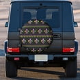 thumbnail image 3 of Kdxio Mardi Gras Fleur de Lis for Tire Cover Wheel Protectors Tyre Covers Weatherproof Wheel Covers Universal Fit for Trailer Rv SUV Truck Camper Travel Trailers 15 inch, 3 of 8