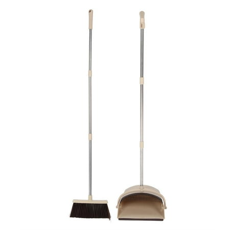 dustpan broom sweeping household folding cleaning tool stand tube greensen