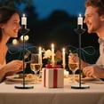 thumbnail image 6 of Metal Candle Holders Valentine'S Day High Black Shaped Candle Holder Curved Candle Holder Modern Metal Candle Holder Dining Table Center Decoration Valentine's Day Wedding Decoration, 6 of 7
