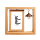thumbnail image 1 of Negro animal Zebra silueta natural Marco giratorio de madera 4x6, 1 of 3