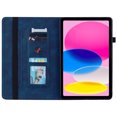 thumbnail image 2 of TECH CIRCLE Case for iPad 10th Generation 2022, PU Leather Shockproof Protective Card Slots Zipper Pocket Multiple Viewing Angles Stand Auto Wake/Sleep Wallet Case For Apple iPad 10th Gen,Darkblue, 2 of 7
