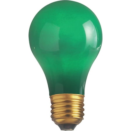 

Satco 25W Ceramic Green Medium A19 Incandescent Party Light Bulb S6091