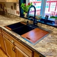 thumbnail image 3 of Strictly Sinks 33" Topmount Kitchen Workstation Black Single Bowl 16ga Stainless Steel Drop In Sink, 3 of 10