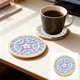 thumbnail image 1 of Kit de Coaster de Mosaicos Hazlo Tú Mismo, Juego de Manualidades para Posavasos de Madera, Baldosas Mixtas Coloridas con Pegamento, Bol y Esponja, 9.5x9.5cm para Posavasos de Bebidas., 1 of 6
