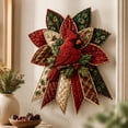 thumbnail image 6 of Festive Quilted Christmas Door Hanging DIY Sewing Kit; 3D Padded Patchwork Set for Beginners, Complete Fabric Kit for Front Door, Mantel, Wall, Office Decor, Gift for Craft Lovers,Cardinal, 6 of 7