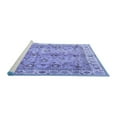 thumbnail image 2 of Ahgly Company Machine Washable Indoor Rectangle Oriental Blue Traditional Area Rugs, 7' x 10', 2 of 4