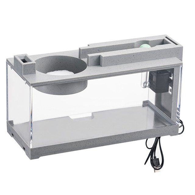 Acuario de Peces Kit de Filtro de Agua Silencioso Paisaje Decoración de Escritorio
