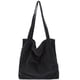 thumbnail image 1 of Bolso de mano de pana para mujer, bolsos de hombro de lona, ​​lindo bolso grande, súper resistente, suave y lavable con agua, 1 of 5