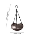 thumbnail image 3 of Hanging Bird Bath,Sturdy Chain Mount Structure Suspended Bird Water Feeder for Backyard Outdoor Garden Bird Hydration, 3 of 6
