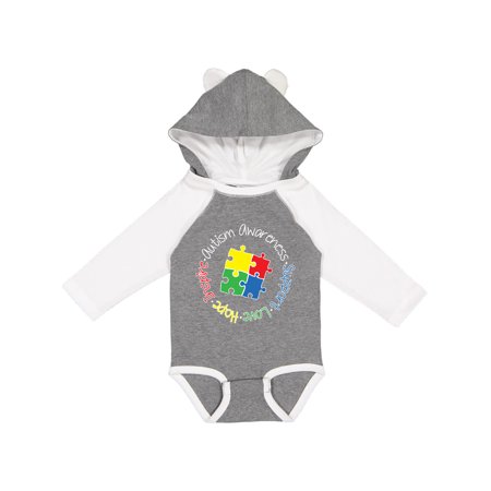 

Inktastic Autism Awareness Circle Gift Baby Boy or Baby Girl Long Sleeve Bodysuit