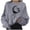Z&Grey229, variant on Puliio Women's Crew Neck Sweatshirt Boho Moon Butterfly Graphic Print Loose Buttery Soft Long Sleeve Afternoon Tea Date Pullover Tops