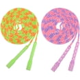 thumbnail image 1 of 2 cuerdas para saltar, cuerda para saltar con cuentas suaves de 10 pies con mango antideslizante ajustable, ajustable sin nudos, entrenamiento físico antienrollamiento, para niños adultos ER, 1 of 5