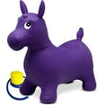 thumbnail image 3 of Bintiva Children's Horse Hopper with Free Foot Pump - Blue, 3 of 4