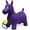 Purple, variant on Bintiva Children's Horse Inflatable Bouncer, With Removable Brown Cover and Foot Pump