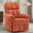 thumbnail image 1 of Korser Small Recliners for Small Spaces,Swivel Rocker Recliner Chair with Side Pockets for Living Room,Orange, 1 of 7