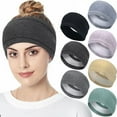 thumbnail image 4 of Ear Warmers Headband Stretchy Ear Covers Sweatband Ski Winter Headband Earmuff Workout Headbands Moisture Wicking Thermal Sport Headbands for Women Men, 4 of 9