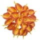 thumbnail image 2 of Decoración floral artificial oficina en casa PU flor falsa ceremonia de boda Mini flor artificial, naranja rojo 20 Piezas Noticed HA6565-04B*20, 2 of 3