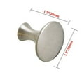 thumbnail image 6 of Utopia Alley 25pcs Charlton Cabinet Ring Pull Knob - Decorative Cabinet Drop Pull Knobs for Cabinets and Drawers - Vintage Cabinet Hardware with Hand Finished Brushed Nickel - 1 1/5", 6 of 8