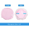 thumbnail image 3 of Unique Bargains 5Pcs Satin Fabric Drink Cover Scrunchie for Alcohol Protection Party, Pink, 3 of 5