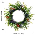 thumbnail image 3 of Cinvoph Spring Wreath for Indoor Outdoor Artificial Greenery Ornament For Home Garden Wall Patio Party Holiday Decoration 16", 3 of 6