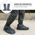 thumbnail image 5 of MERRYHAPY 1Pair Wear Resistant Black Waterproof Shoe Protective Covers Outdoor, 5 of 8