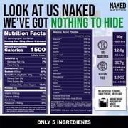 Naked Strawberry Mass - All Natural Strawberry Protein Powder - 8lb Bulk, GMO Free, Gluten Free & Soy Free, No Artificial Ingredients - 1,500 Calories - 11 Servings