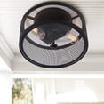 thumbnail image 2 of Safavieh FLU4006A Collection Albina Mount Flush Light, Black, 2 of 5