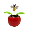 thumbnail image 3 of Set of 8 Cute Solar Power Flip Flap Flower Insect For Car Decoration Swing Dancing Flower Eco-friendly Bobblehead Solar Dancing Flowers in Colorful Pots, 3 of 8
