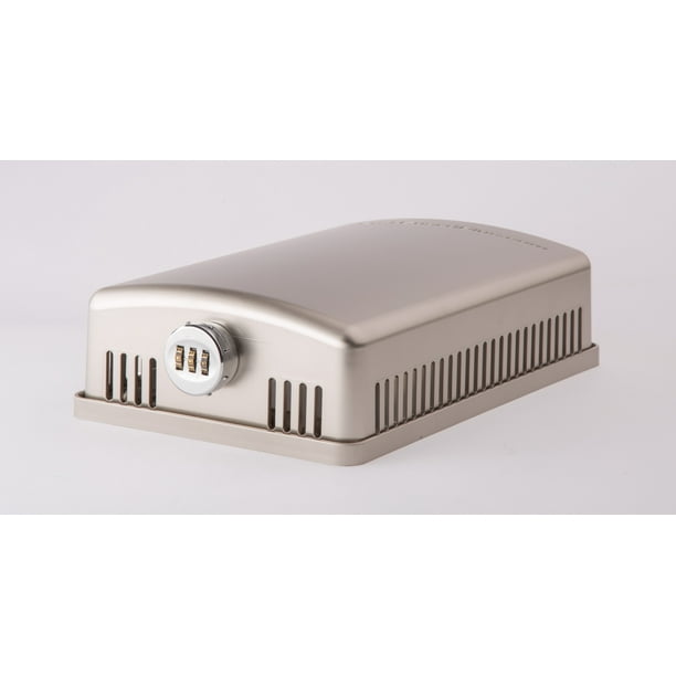 StatguardPlus Keyless Combination Lock Thermostat Guard Cover Brushed