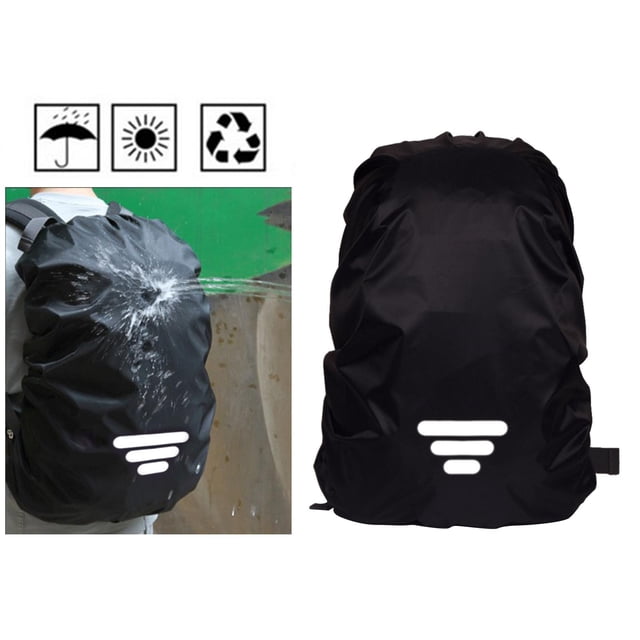 Rucksack Covers Waterproof Rain Cover Reflective Cover High Visibility for Cycling Hiking, Camping, Hunting Accessories - Three XS