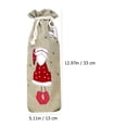 thumbnail image 3 of 2pcs Tema de Navidad Tinto Botella de Vino Mangas Botella de vino Bolsillo de cordón, 3 of 6