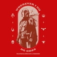 thumbnail image 2 of Boys Star Wars: The Mandalorian and Grogu Wherever I Go He Goes Logo T Shirt, 2 of 5