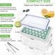 thumbnail image 5 of Round Ice Cube Tray with Lid and Ice Bucket Balls for Freezer 99 Pieces Ball Shape Ice Making Molds with Ice Container and Ice Clip, 5 of 5