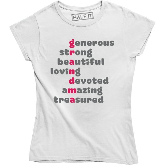 Generous Strong Beautiful Loving Devoted Amazing Treasured for Women Tee Shirt