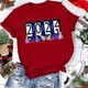 thumbnail image 2 of Blusa de mujer Navidad Impreso Casual Moda Todo-fósforo Camiseta de manga corta Tops Pompotops  hfajkhk124365, 2 of 5