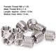 thumbnail image 2 of 10 Uds. Inserte tuerca rosca reparación manga roscada tornillo reductor herramienta de conversión M8 hembra M10 macho, 2 of 5