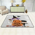 thumbnail image 2 of SKYSONIC 72x48in Halloween Pumpkin Witch Area Rug, Mummy Zombies Non-Slip Floor Carpet for Indoor Living Dining Room and Bedroom Area, 2 of 7