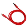 thumbnail image 2 of Cable de carga de cargador USB trenzado de alta resistencia de 1 m Cable de cargador de sincronización de datos Cable rojo tipo C, 2 of 5