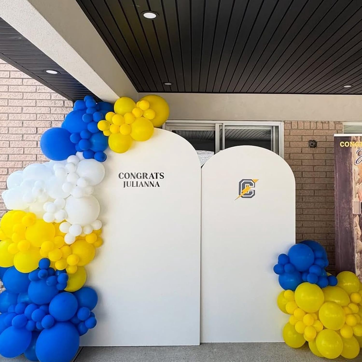 Royal Blue and Yellow Balloons Arch Garland Kit,134pcs Dark Blue White Lemon Yellow Balloons for Boy Oh Baby Shower Bridal Shower Gender Reveal Graduation Birthday Party Decorations
