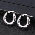 thumbnail image 1 of Pendientes gruesos de acero quirúrgico con tono dorado para mujer, esposas de acero inoxidable, aro redondo suave y grueso, regalo, joyería de moda de 20mm/25mm Tan Jianjun unisex, 1 of 2