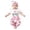 G-White, variant on Ulitacool 0-3 Months Newborn Girl'S Outfits Summer Short Sleeve Bodysuit Cartoon Print Pants Hat Two Piece Matching Set Handsome Clothes Pink2